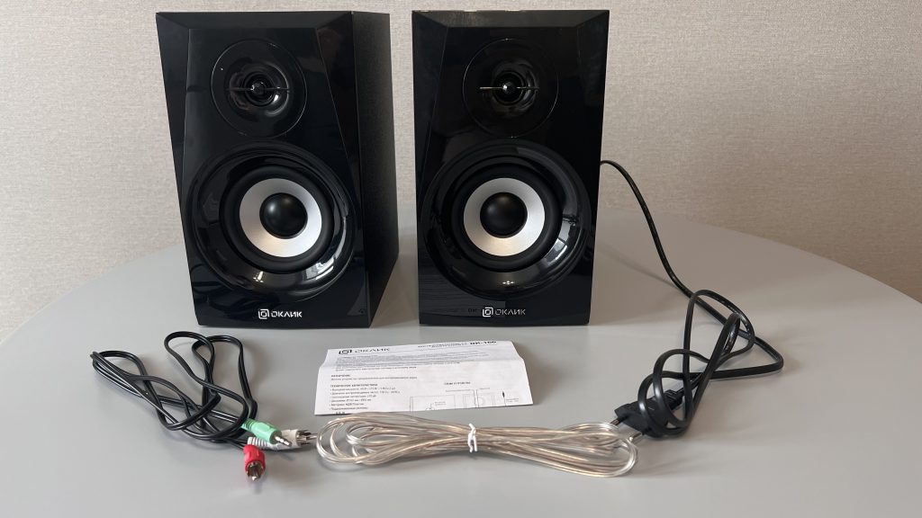 Двухполосная акустическая система Оклик OK-166 с мощным звуком и Bluetooth соединением